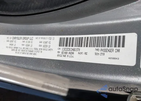 2013 Dodge Avenger Sxt z USA, uszkodzony, nr VIN 1C3CDZCB1DN661570